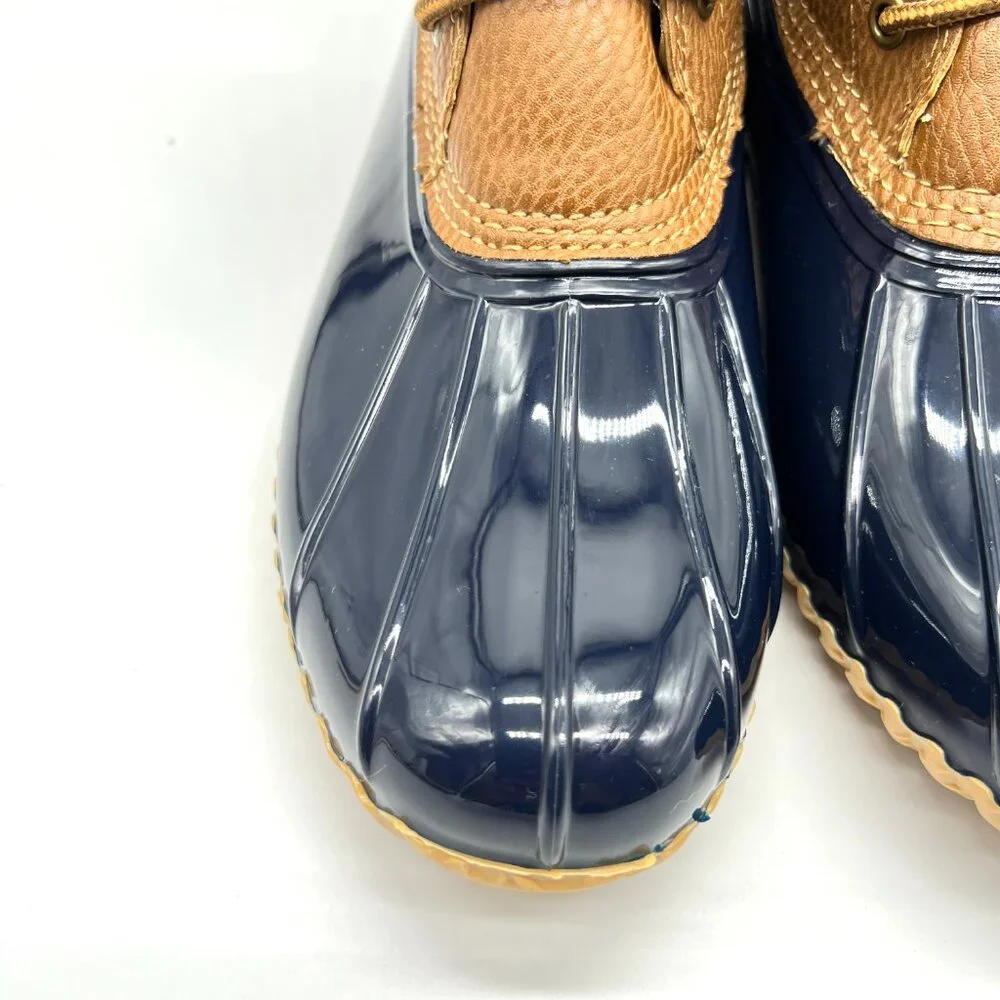 JBU By Jambu Womens Size 7.5 7.5M Tan Brown Navy Blue Waterproof‎ Duck Boots
